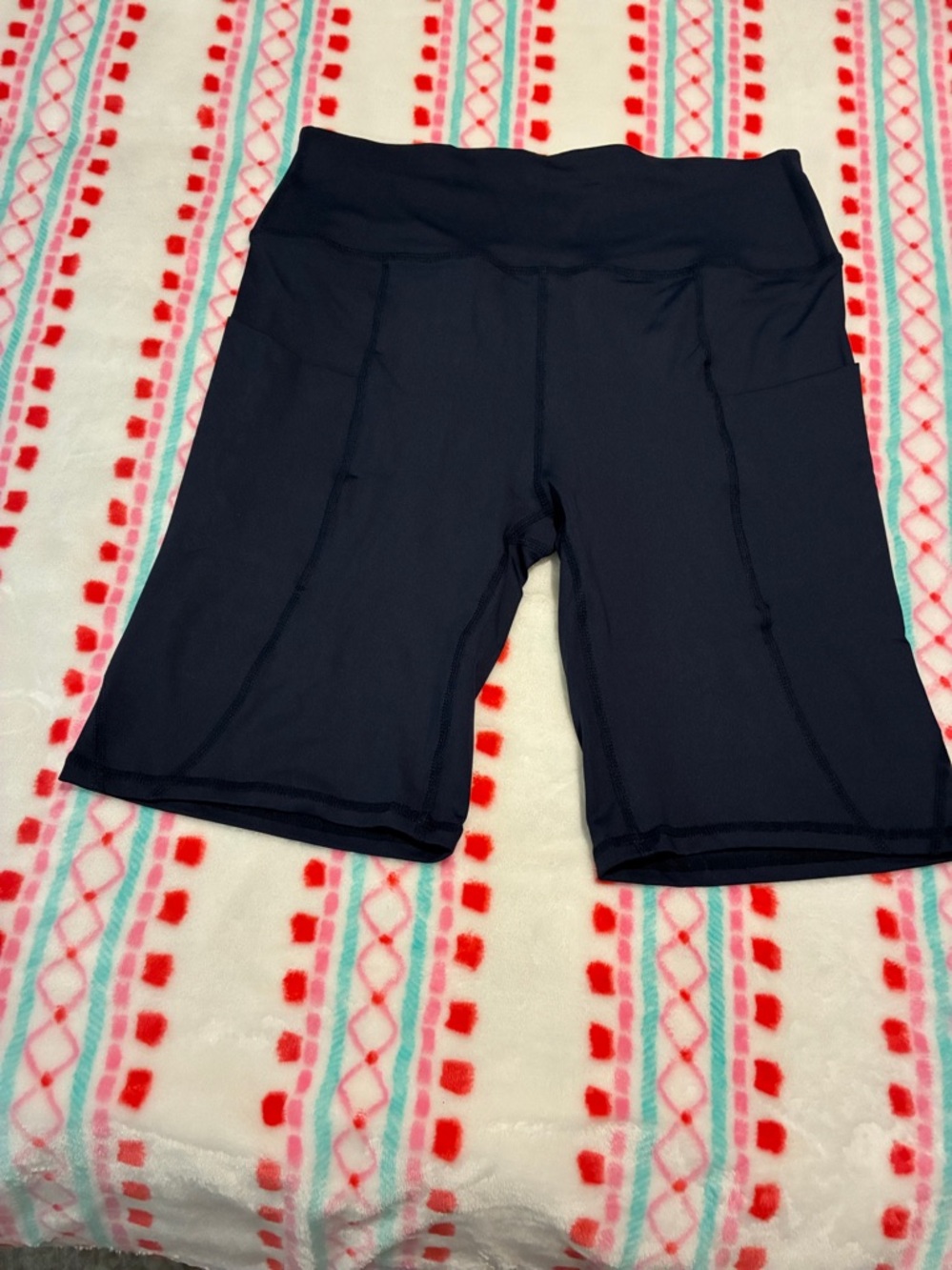 High-Rise Navy Women’s Bike Shorts